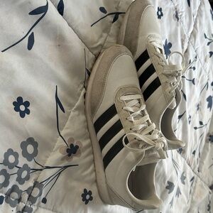 Adidas Classic White and Black Trainers